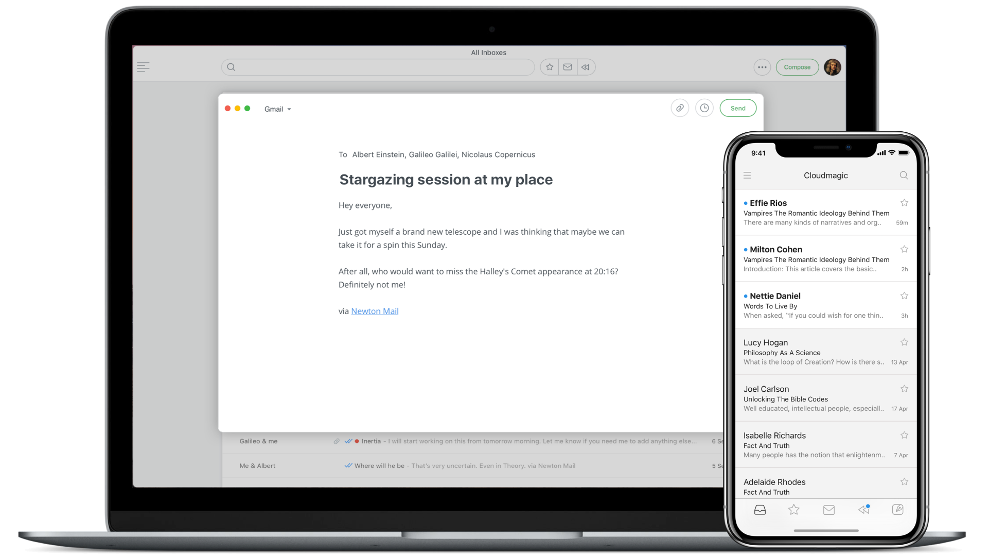 Newton on desktop and mobile