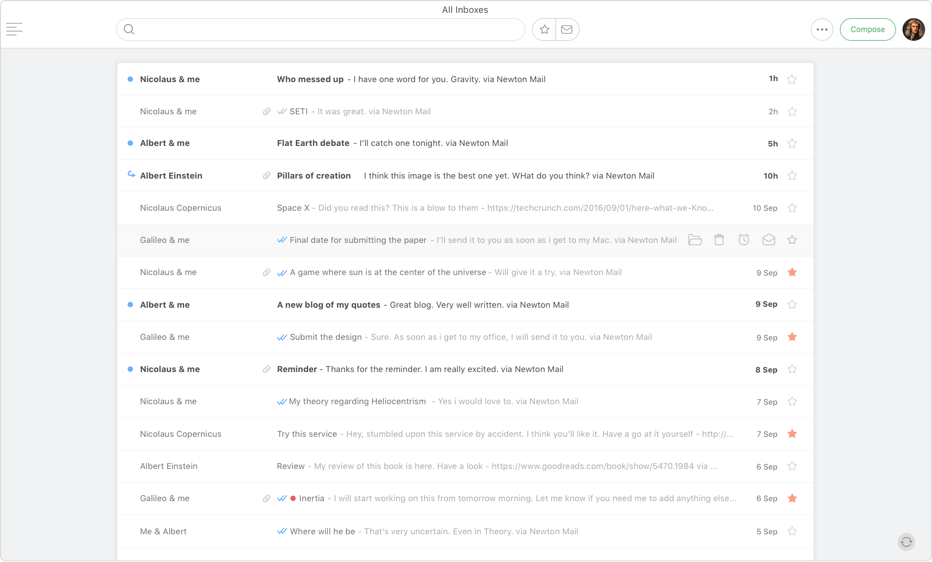 Newton on desktop and mobile