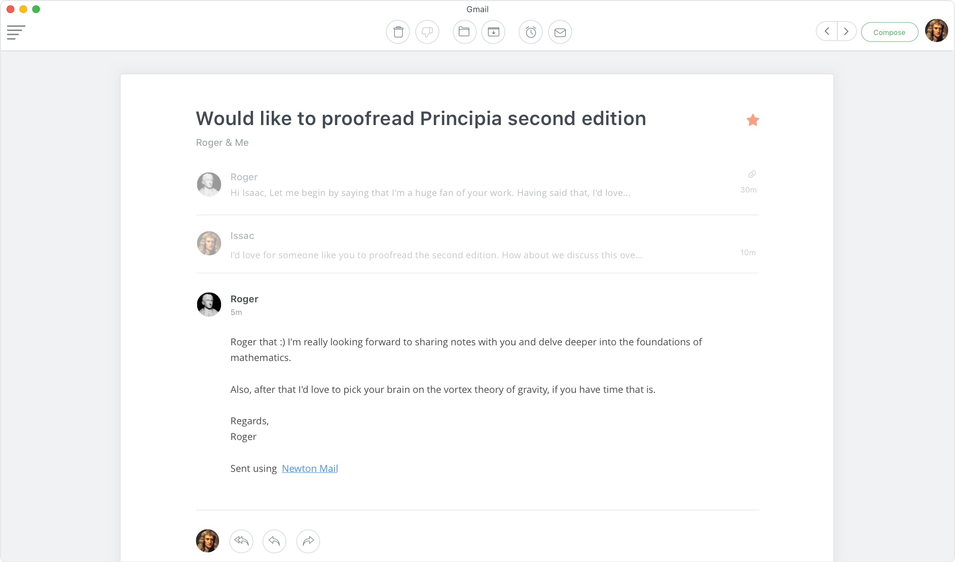 Newton on desktop and mobile