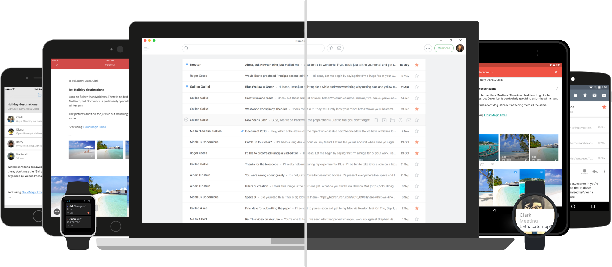 Newton on desktop and mobile